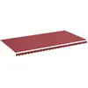 vidaXL Tissu de remplacement pour auvent Bordeaux rouge 6x3 m