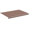 vidaXL Tissu de remplacement pour auvent Marron 3,5x2,5 m