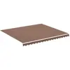 vidaXL Tissu de remplacement pour auvent Marron 4x3,5 m