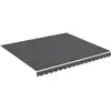 vidaXL Tissu de remplacement pour auvent Anthracite 4x3,5 m