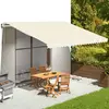 vidaXL Tissu de remplacement pour auvent Crème 5x3,5 m