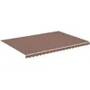 vidaXL Tissu de remplacement pour auvent Marron 5x3,5 m