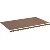 vidaXL Tissu de remplacement pour auvent Marron 6x3,5 m