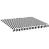vidaXL Tissu de remplacement pour auvent Anthracite et blanc 3x2,5 m