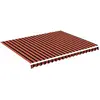 vidaXL Tissu de remplacement pour auvent Orange et marron 4,5x3,5 m