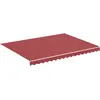 vidaXL Tissu de remplacement pour auvent Bordeaux rouge 4x3 m