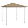 vidaXL Belvédère 3x3x2,7 m Taupe 180 g/m²