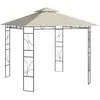 vidaXL Belvédère 3x3x2,7 m Crème 160 g/m²