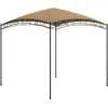 vidaXL Belvédère 3x3x2,65 m Taupe 180 g/m²