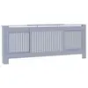 vidaXL Cache-radiateur MDF Gris 205 cm