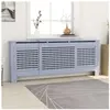 vidaXL Cache-radiateur MDF Gris 205 cm