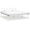 vidaXL Cadre de lit Blanc Métal 200x200 cm