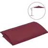 vidaXL Tissu de remplacement pour parasol déporté Rouge bordeaux 350cm