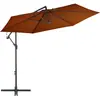 vidaXL Parasol déporté avec mât en aluminium Terre cuite 300 cm