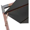 vidaXL Parasol de jardin suspendu avec mât Anthracite bois de sapin