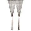 vidaXL Rideau en macramé Taupe 140x240 cm Coton