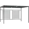 vidaXL Belvédère avec auvent rétractable 4x3x2,3 m Anthracite 180 g/m²