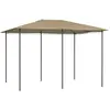 vidaXL Belvédère 3x4x2,6 m Taupe 160 g/m²