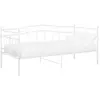 vidaXL Cadre de canapé-lit blanc métal 90x200 cm