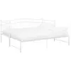 vidaXL Cadre de canapé-lit extensible Blanc Métal 90x200 cm