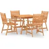 vidaXL Mobilier de salle à manger de jardin 5 pcs Bois d'acacia solide