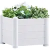 vidaXL Lit surélevé de jardin PP Blanc 43x43x35 cm