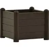 vidaXL Lit surélevé de jardin PP Moka 43x43x35 cm