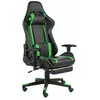 vidaXL Chaise de jeu pivotante avec repose-pied Vert PVC