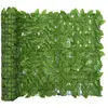 vidaXL Écran de balcon avec feuilles vert 500x100 cm
