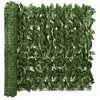 vidaXL Écran de balcon avec feuilles vert foncé 600x75 cm
