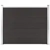 vidaXL Panneau de clôture WPC 180x146 cm Noir