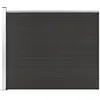 vidaXL Panneau de clôture WPC 175x146 cm Noir