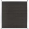 vidaXL Panneau de clôture WPC 180x186 cm Noir