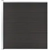 vidaXL Panneau de clôture WPC 175x186 cm Noir