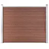 vidaXL Panneau de clôture WPC 180x146 cm Marron