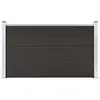 vidaXL Panneau de clôture WPC 180x105 cm Noir