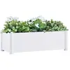 vidaXL Lit surélevé de jardin PP Blanc 100x43x35 cm