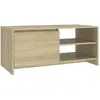 vidaXL Table basse Chêne sonoma 102x50x45 cm Bois d'ingénierie