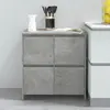 vidaXL Vidaxl Buffet Gris Béton 70x41x75 Cm Aggloméré