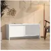 vidaXL Meuble TV Blanc 90x35x40 cm Bois d'ingénierie