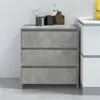 vidaXL Buffet Gris béton 70x41x75 cm Bois d'ingénierie