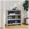 vidaXL Buffet Gris béton 70x40,5x75 cm Aggloméré