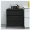 vidaXL Buffet Noir 70x41x75 cm Aggloméré