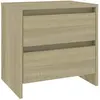 vidaXL Table de chevet Chêne sonoma 45x34,5x44,5 cm Aggloméré