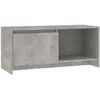 vidaXL Meuble TV Gris béton 90x35x40 cm Aggloméré