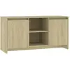 vidaXL Meuble TV Chêne sonoma 102x37,5x52,5 cm Aggloméré