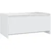 vidaXL Table basse Blanc 90x50x41,5 cm Aggloméré