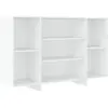 vidaXL Buffet blanc 120x30x75 cm bois d'ingénierie