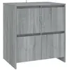 vidaXL Buffet Sonoma gris 70x41x75 cm Bois d'ingénierie