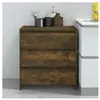 vidaXL Buffet Chêne fumé 70x41x75 cm Bois d'ingénierie
